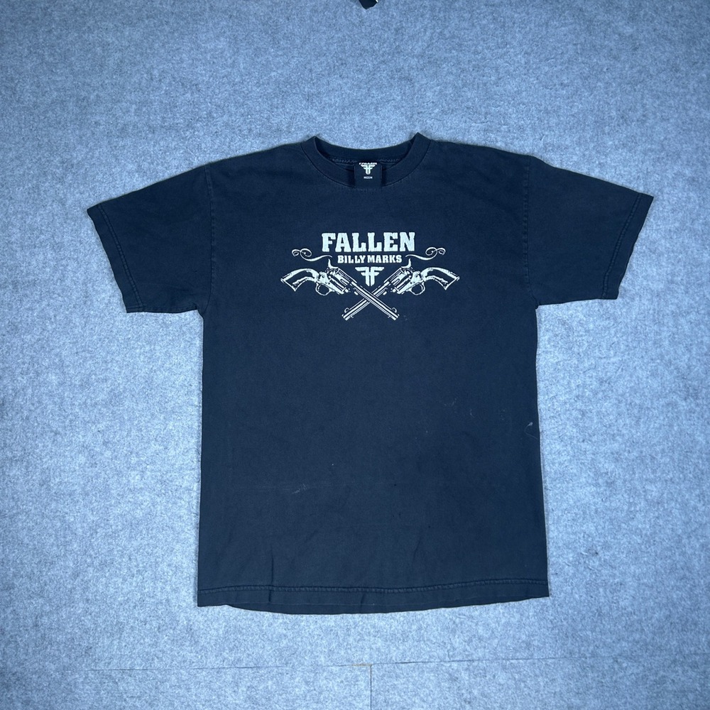 Fallen T Shirt Mens Medium Black Billy Marks Guns Skateboarding Skaterโ
